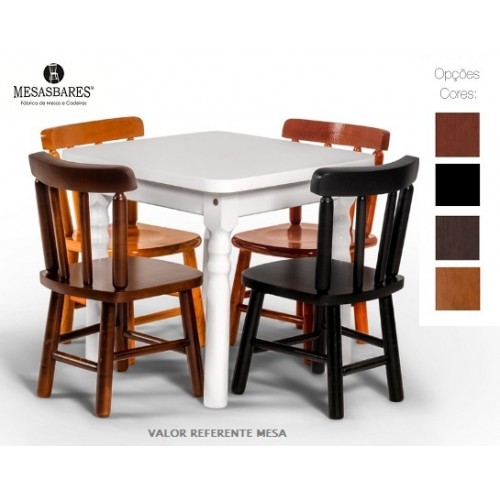 Cadeira de Madeira Infantil Bar - Cod: 87
